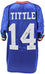 Giants Y.A. Tittle"HOF 1971" Signed Blue Apex Proline Jersey BAS #H92210 - 757 Sports Collectibles