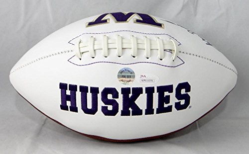 John Ross Autographed Washington Huskies Logo Football- JSA Witness Auth - 757 Sports Collectibles