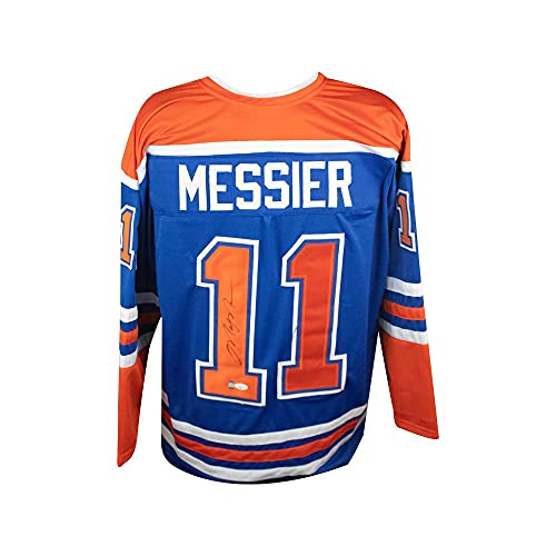 Mark Messier Autographed Edmonton Oilers Custom Hockey Jersey - JSA COA - 757 Sports Collectibles