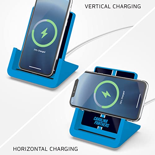 SOAR NFL Wireless Charging Stand, Carolina Panthers - 757 Sports Collectibles