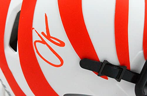Chad Johnson Autographed Cincinnati Bengals Lunar Speed Mini Helmet-Beckett W Hologram Orange - 757 Sports Collectibles