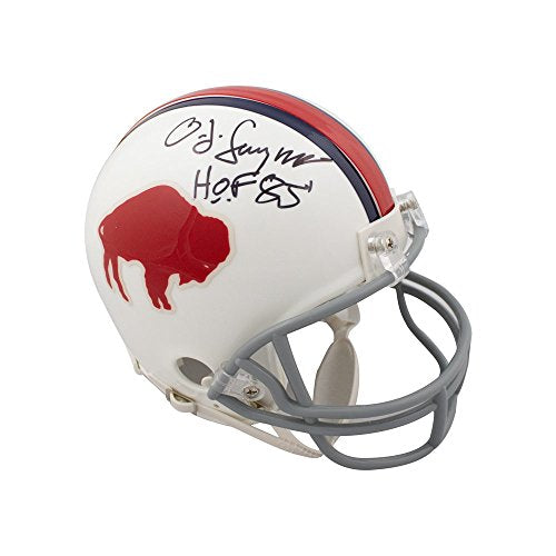 O.J. Simpson HOF Autographed Buffalo Bills Mini Football Helmet - JSA COA - 757 Sports Collectibles