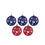 FOCO New York Giants NFL 5 Pack Shatterproof Ball Ornament Set - 757 Sports Collectibles