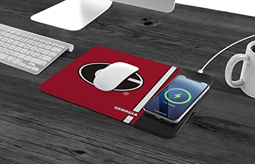 SOAR NCAA Wireless Charging Mouse Pad, Georgia Bulldogs - 757 Sports Collectibles