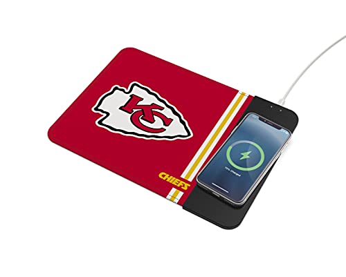 SOAR NFL Wireless Charging Mouse Pad, Kansas City Chiefs - 757 Sports Collectibles