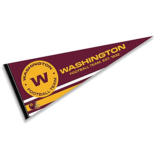 WinCraft Washington Football Team Pennant Banner Flag - 757 Sports Collectibles