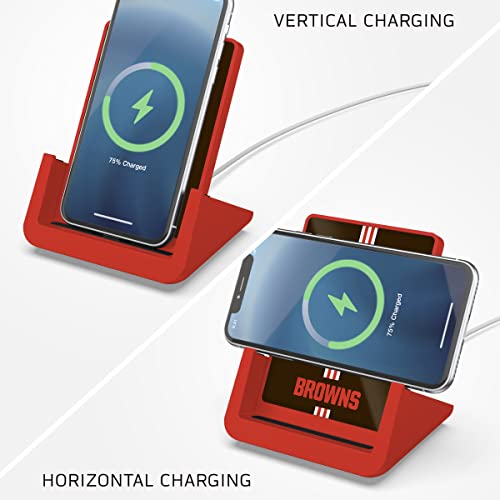 SOAR NFL Wireless Charging Stand, Cleveland Browns - 757 Sports Collectibles
