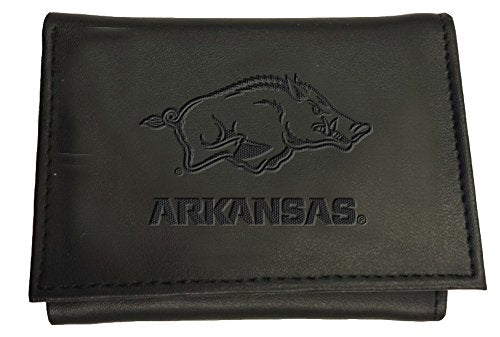 Team Sports America Leather Arkansas Razorbacks Tri-fold Wallet - 757 Sports Collectibles