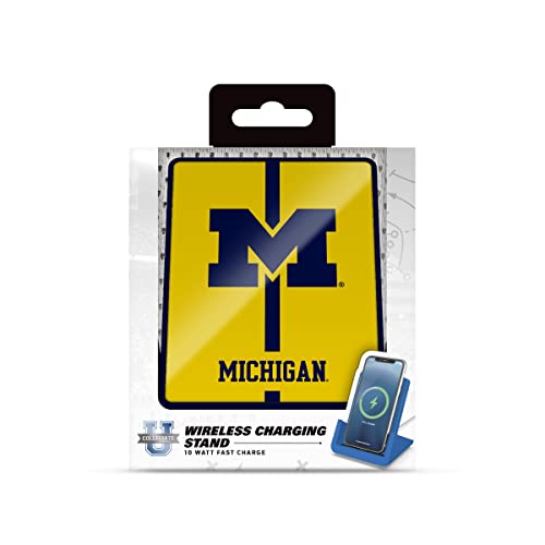 SOAR NCAA Wireless Charging Stand V.4, Michigan Wolverines - 757 Sports Collectibles