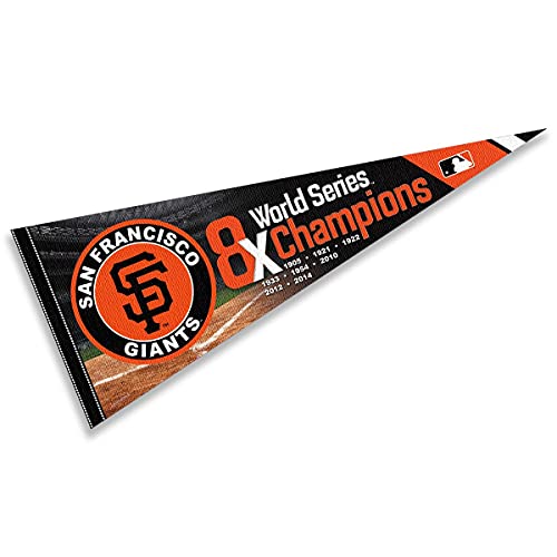 WinCraft Giants 8 Time Champions Pennant Flag - 757 Sports Collectibles