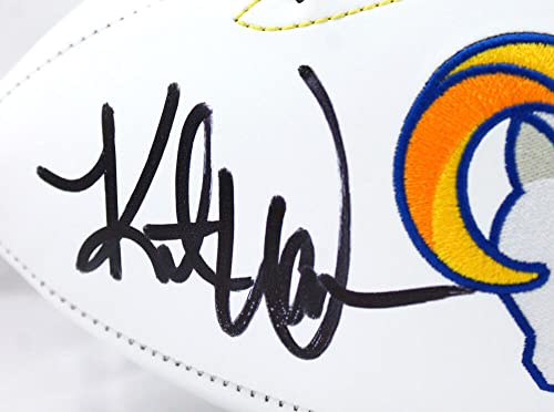 Kurt Warner Autographed St. Louis Rams Logo Football-Beckett W Hologram Black - 757 Sports Collectibles