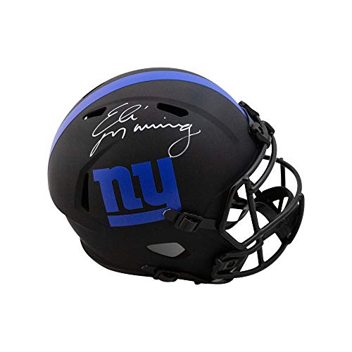 Eli Manning Autographed Giants Eclipse Replica Full-Size Football Helmet - Fanatics - 757 Sports Collectibles