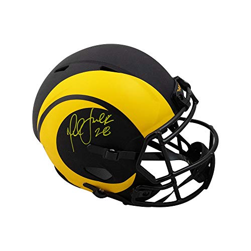 Marshall Faulk Autographed Rams Eclipse Replica Full-Size Football Helmet - BAS COA - 757 Sports Collectibles