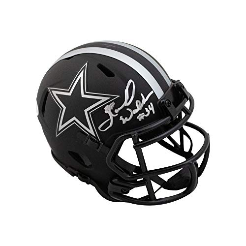 Herschel Walker Autographed Dallas Cowboys Eclipse Mini Football Helmet - BAS COA - 757 Sports Collectibles