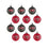 NFL Tampa Bay Buccaneers 12 Pack Ball Hanging Tree Holiday Ornament Set12 Pack Ball Hanging Tree Holiday Ornament Set, Team Color, One Size - 757 Sports Collectibles