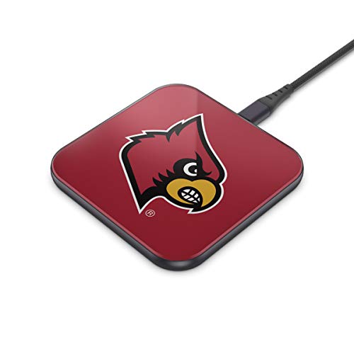 NCAA Louisville Cardinals Wireless Charging Pad, White - 757 Sports Collectibles