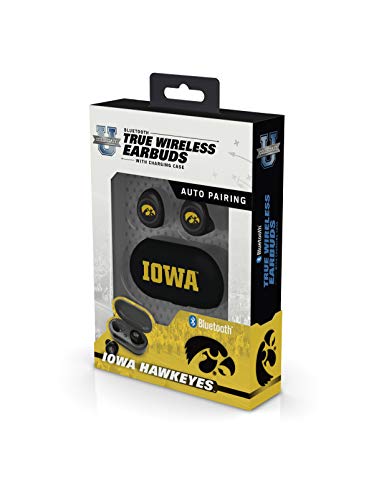 NCAA Iowa Hawkeyes True Wireless Earbuds, Team Color - 757 Sports Collectibles