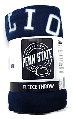 NORTHWEST NCAA Penn State Nittany Lions Fleece Throw Blanket, 50" x 60", Campaign - 757 Sports Collectibles