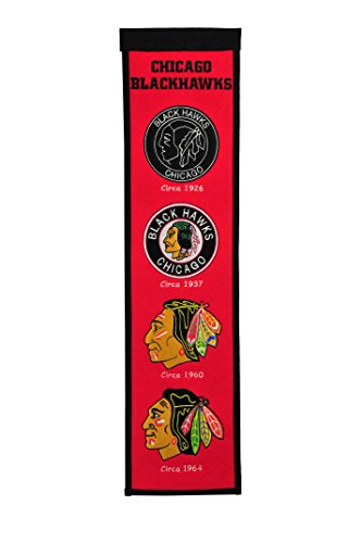 Winning Streak Sports NHL Chicago Blackhawks Heritage Banner - Wall Decor for Sports Fans - 757 Sports Collectibles