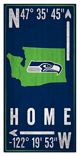 Fan Creations NFL Seattle Seahawks Unisex Seattle Seahawks Coordinate Sign, Team Color, 6 x 12 - 757 Sports Collectibles