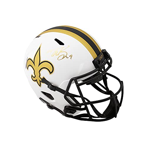 Drew Brees Autographed New Orleans Saints Lunar Eclipse Replica Full-Size Football Helmet - BAS COA - 757 Sports Collectibles