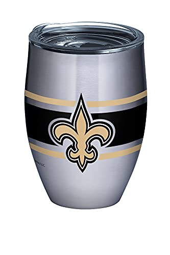 Tervis Triple Walled NFL New Orleans Saints Insulated Tumbler Cup Keeps Drinks Cold & Hot, 12oz - Stainless Steel, Stripes - 757 Sports Collectibles
