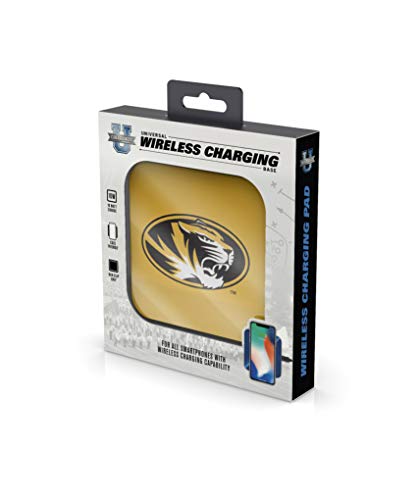 NCAA Missouri Tigers Wireless Charging Pad, White - 757 Sports Collectibles