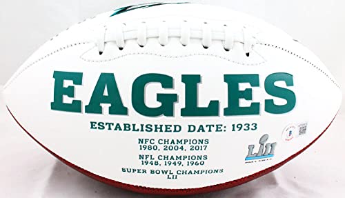 Darren Sproles Autographed Philadelphia Eagles Logo Football w/SB Champs-Beckett W Hologram Black - 757 Sports Collectibles
