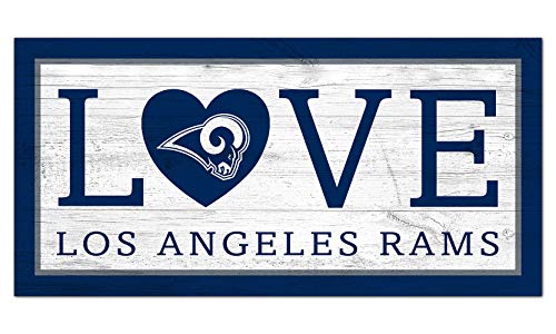 Fan Creations NFL St. Louis Rams Unisex Los Angeles Rams Love Sign, Team Color, 6 x 12 - 757 Sports Collectibles