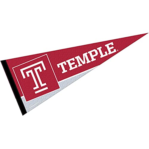 College Flags & Banners Co. Temple Owls Pennant Full Size Felt - 757 Sports Collectibles