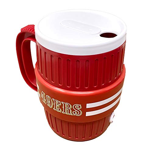 Party Animal NFL San Francisco 49Ers Unisex Water Cooler Mug, Team Color, 40-Ounces - 757 Sports Collectibles