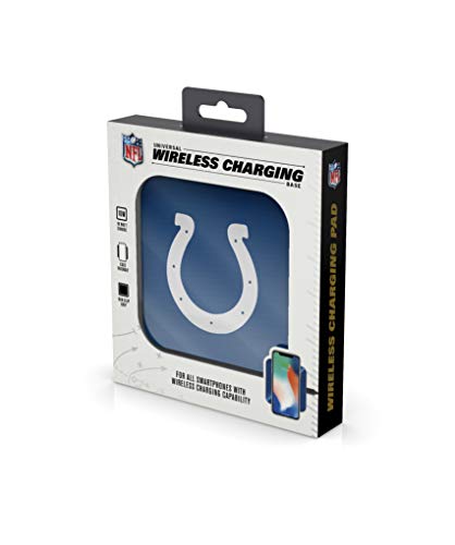 NFL Indianapolis Colts Wireless Charging Pad, White - 757 Sports Collectibles