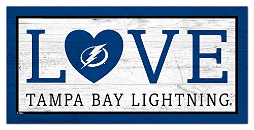 Fan Creations NHL Tampa Bay Lightning Unisex Tampa Bay Lightning Love Sign, Team Color, 6 x 12 - 757 Sports Collectibles