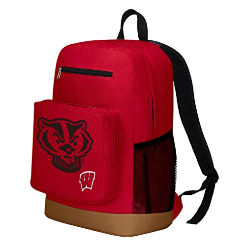 NORTHWEST NCAA Wisconsin Badgers "Playmaker" Backpack, 18" x 5" x 13", Playmaker - 757 Sports Collectibles