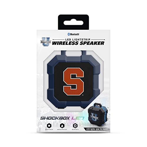 NCAA Syracuse Orange Shockbox LED Wireless Bluetooth Speaker, Team Color - 757 Sports Collectibles