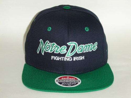 NCAA Notre Dame Fighting Irish 2 Tone Team Script Retro Snapback Cap