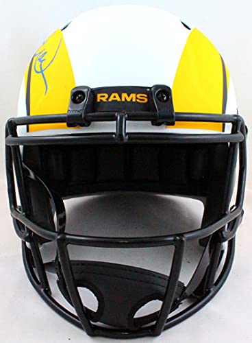 Kurt Warner Autographed St. Louis Rams Lunar Speed F/S Helmet- Beckett W Blue - 757 Sports Collectibles
