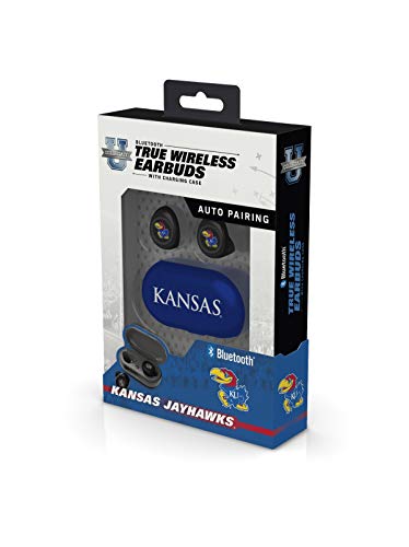NCAA Kansas Jayhawks True Wireless Earbuds, Team Color - 757 Sports Collectibles