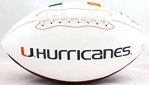 Frank Gore Autographed Miami Hurricanes Logo Football- JSA W Auth Black - 757 Sports Collectibles
