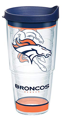 Tervis Made in USA Double Walled NFL Denver Broncos Insulated Tumbler Cup Keeps Drinks Cold & Hot, 24oz, Tradition - 757 Sports Collectibles