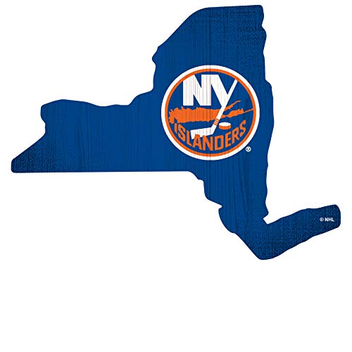 Fan Creations NHL New York Islanders Unisex New York Islanders Team Color Logo State Sign, Team Color, One Size - 757 Sports Collectibles