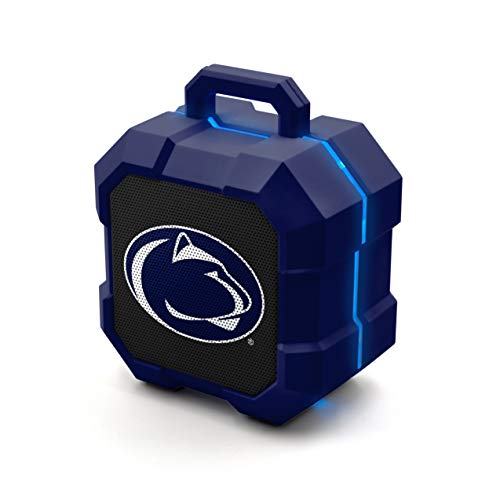 NCAA Penn State Nittany Lions Shockbox LED Wireless Bluetooth Speaker, Team Color - 757 Sports Collectibles