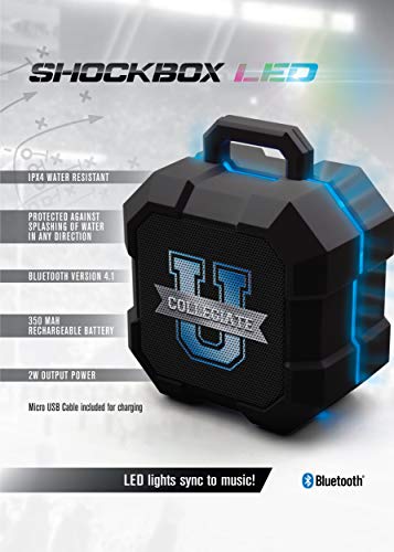 NCAA Washington Huskies Shockbox LED Wireless Bluetooth Speaker, Team Color - 757 Sports Collectibles