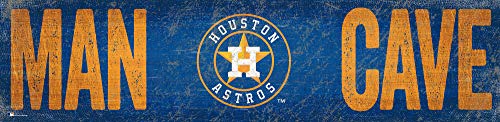Fan Creations MLB Houston Astros Unisex Houston Astros Man Cave 6x24 Sign, Team, 6 x 24 - 757 Sports Collectibles
