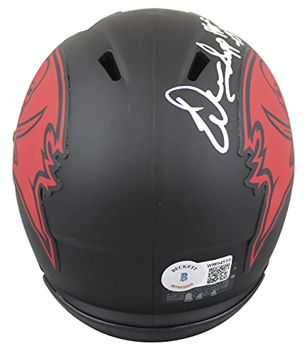 Buccaneers Warren Sapp"HOF 13" Signed Eclipse Speed Mini Helmet BAS Witnessed - 757 Sports Collectibles