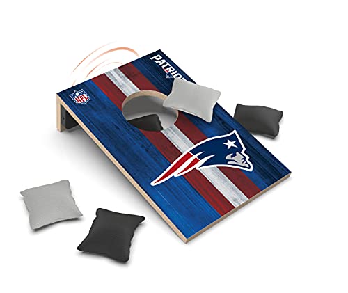 SOAR NFL Tabletop Cornhole Game and Bluetooth Speaker, New England Patriots - 757 Sports Collectibles
