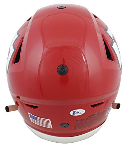 Chiefs Tony Gonzalez"HOF 19" Signed Speed Flex Full Size Helmet BAS Witnessed - 757 Sports Collectibles
