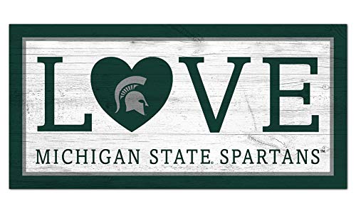 Fan Creations NCAA Michigan State Spartans Unisex Michigan State Love Sign, Team Color, 6 x 12 - 757 Sports Collectibles