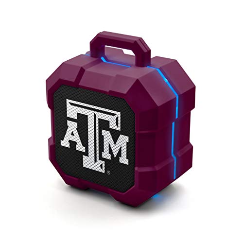 NCAA Texas A&M Aggies Shockbox LED Wireless Bluetooth Speaker, Team Color - 757 Sports Collectibles
