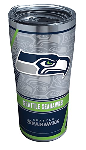 Tervis Triple Walled NFL Seattle Seahawks Insulated Tumbler Cup Keeps Drinks Cold & Hot, 20oz - Stainless Steel, Edge - 757 Sports Collectibles